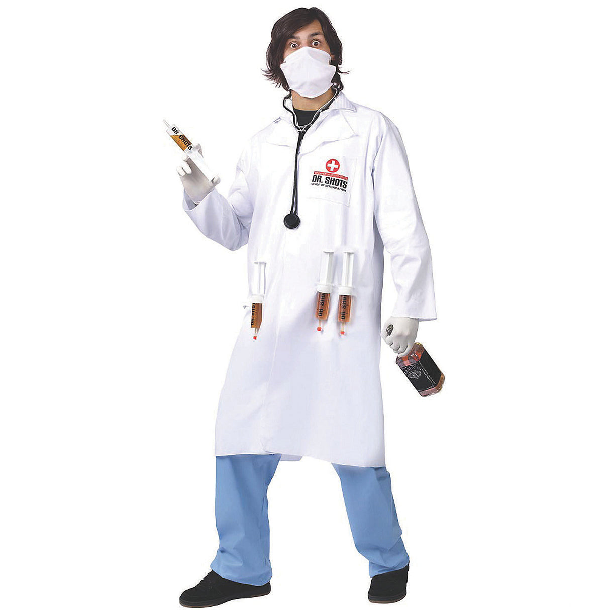 Authentic Doctor Shots Costume for Halloween Parties Dress Up and Themed Events