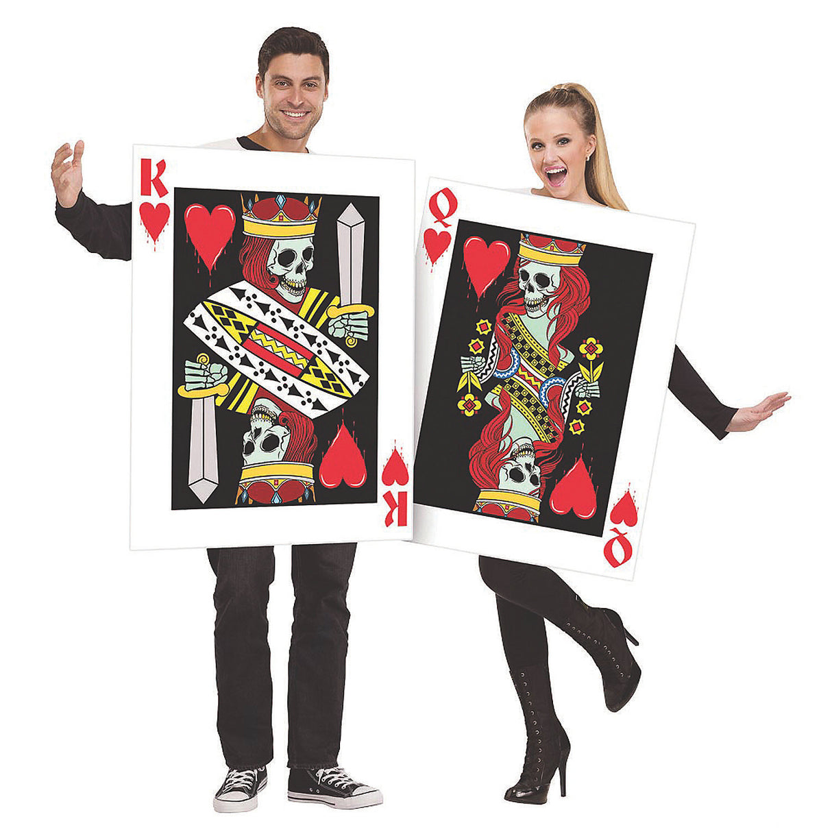 Fun King And Queen Of Hearts Costumes for Couples Halloween Parties and Themed Events
