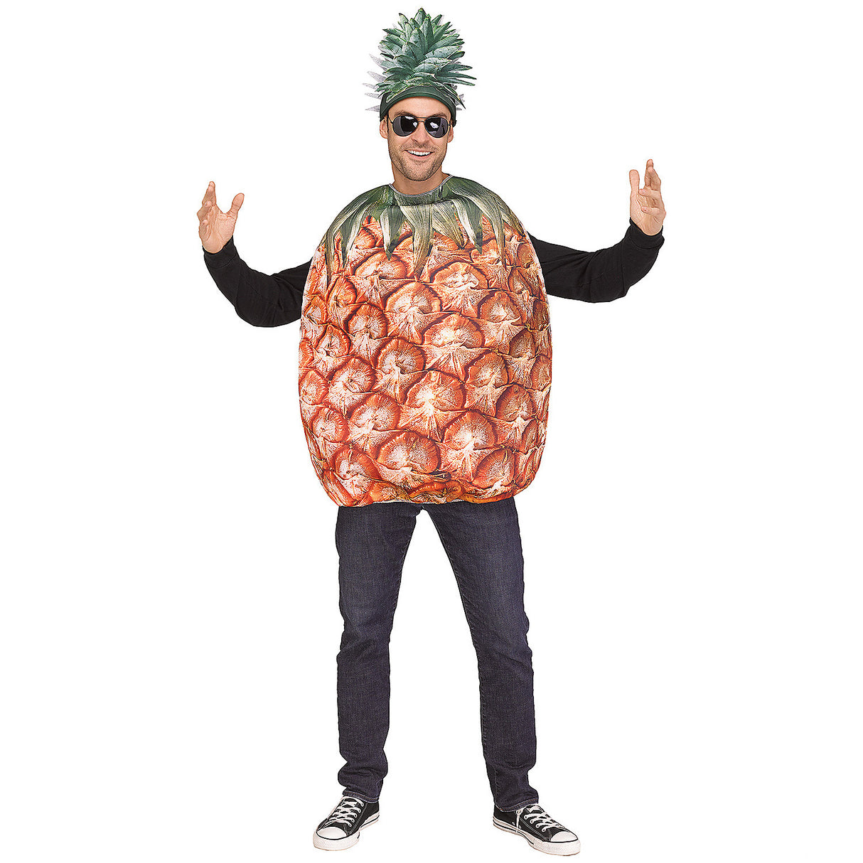 Fun Pineapple Adult Costume for Halloween Parties Themed Events and Group Costumes