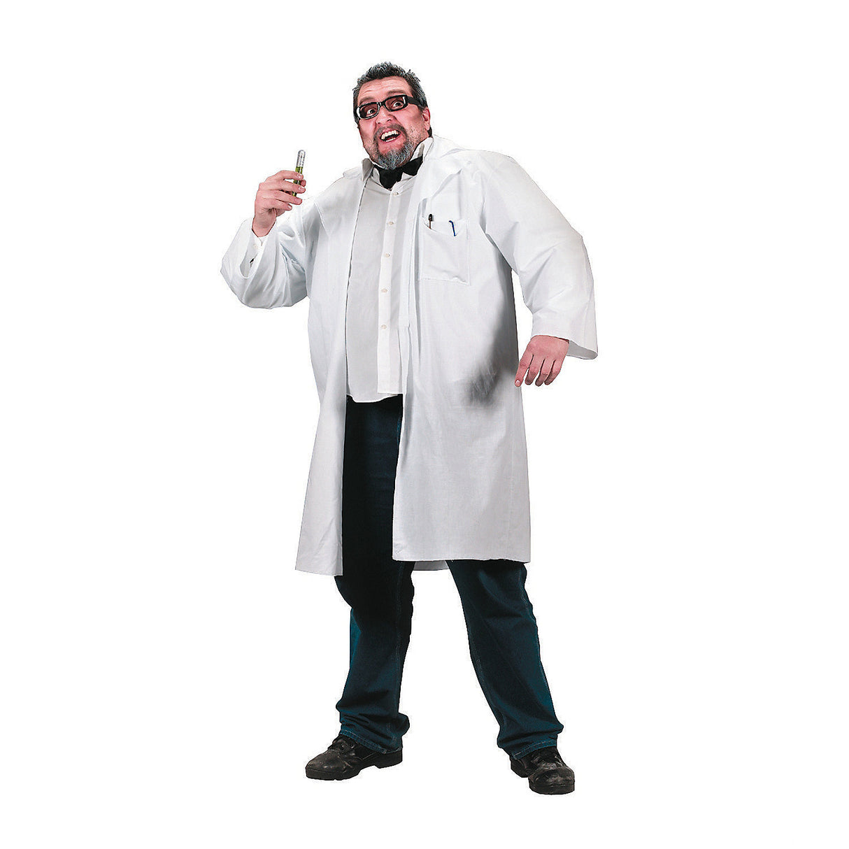Authentic Men's Mad Scientist Costume for Halloween Parties and Creative Roleplay