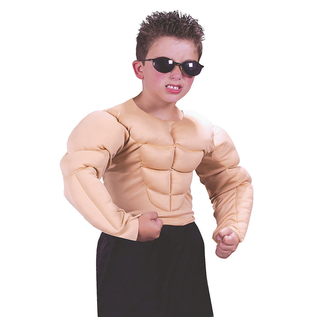 Muscle Shirt Boy's Costume for Halloween Trick-or-Treating and 1980s Theme Parties