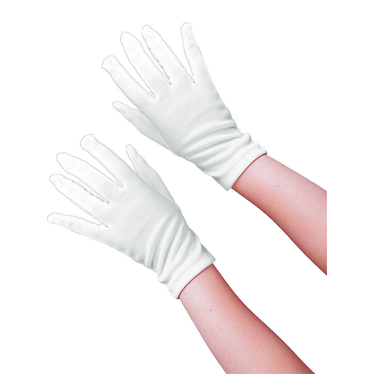 Quality White Theatrical Gloves for Childrens Costumes Events and Performance