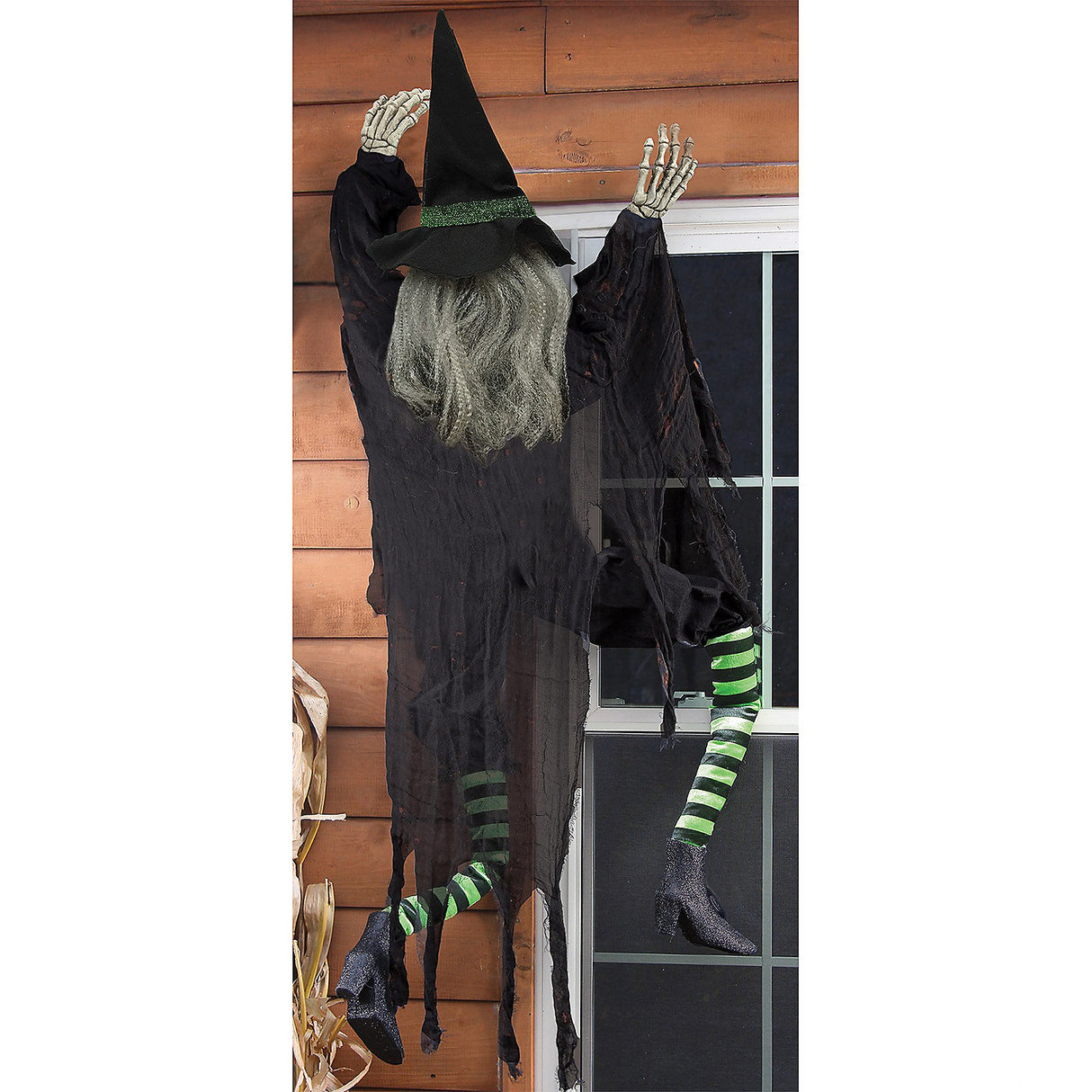 Funny Climbing Witch Halloween Decoration for Outdoor Parties and Spooky Home Decor