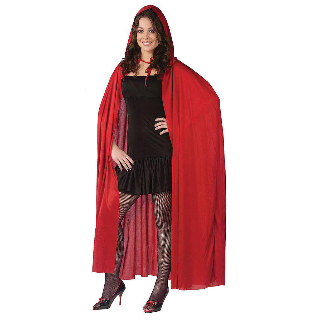 Red Hooded Cape for Halloween Parties Costume Events and Magical Dress Up