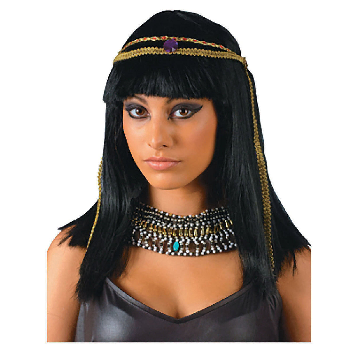 Authentic Cleopatra Wig for Themed Parties Halloween and Historical Dress Up