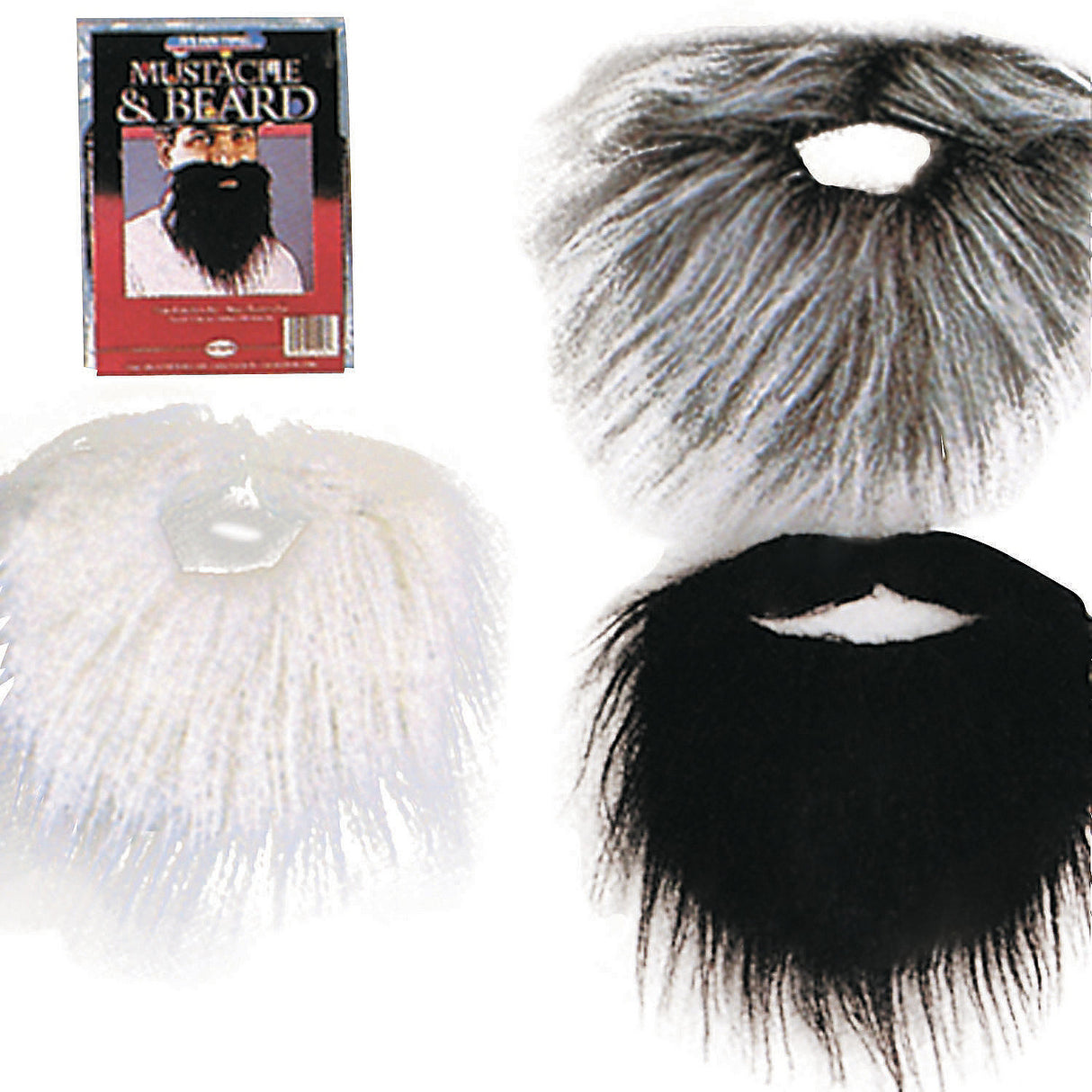 Versatile Mustache and Beard Assortment for DIY Costumes Halloween and Character Role-Play