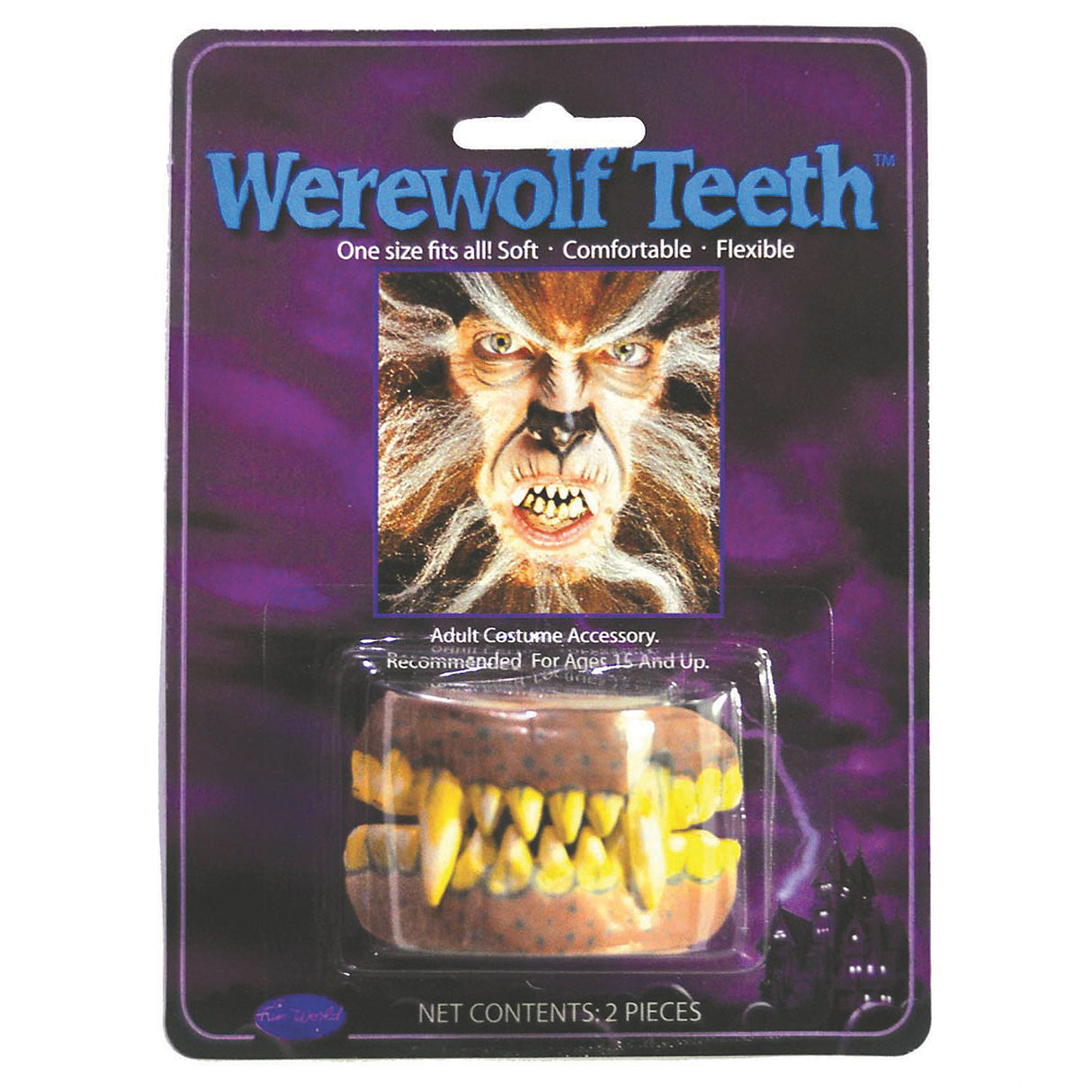 Authentic Teeth Werewolf Accessory for Halloween Costumes Parties and Scary Themed Events