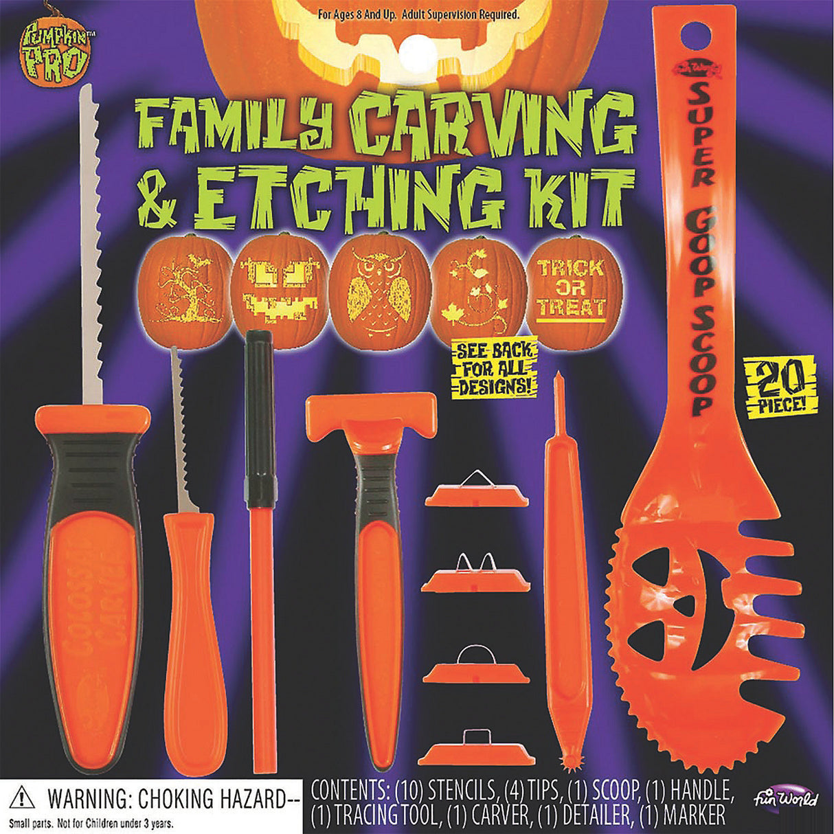 Creative Pumpkin Carving Kit for Family Fun Halloween Activities and Fall Festivals