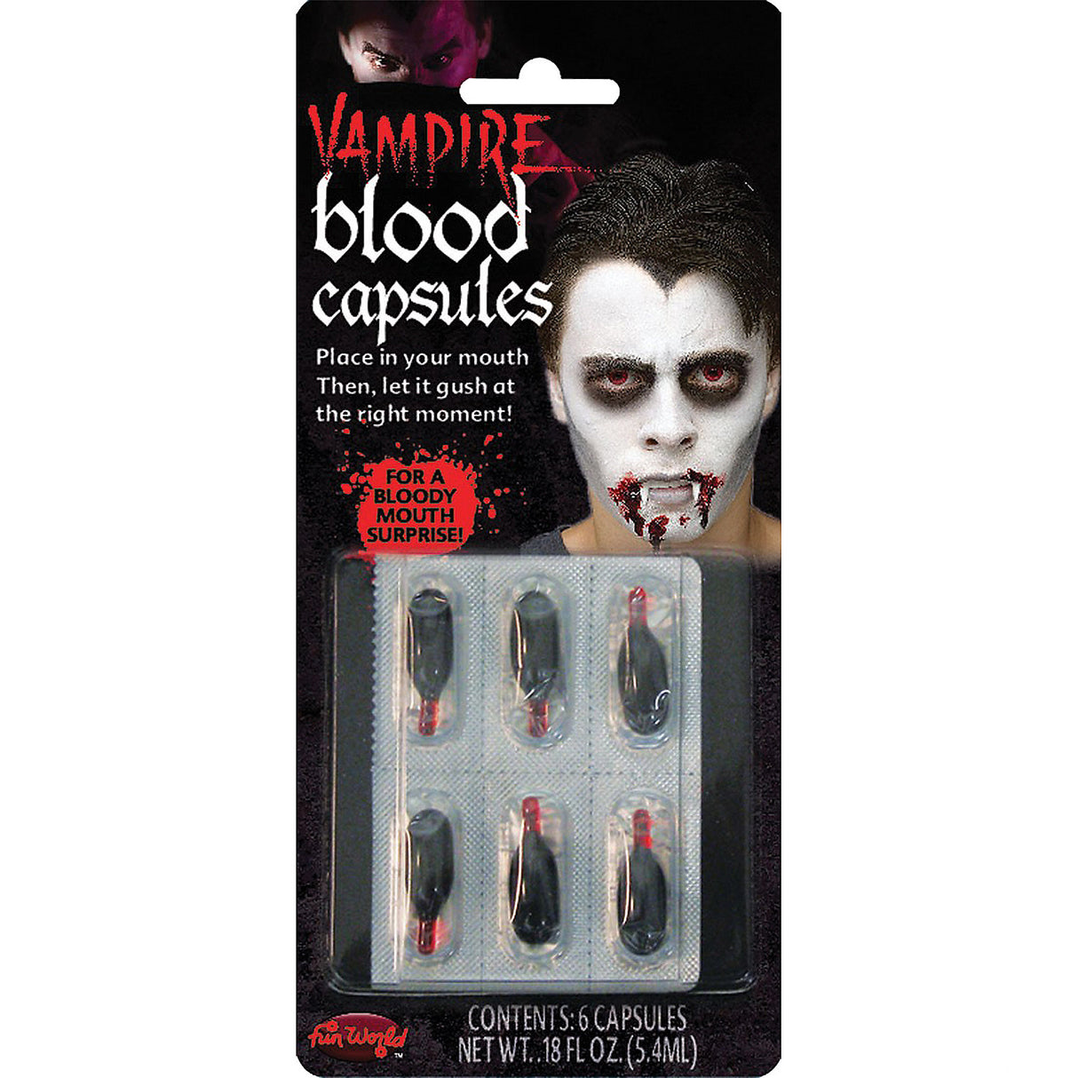Liquid Blood Capsules for Halloween Parties Costume Makeup and Scary Themed Events