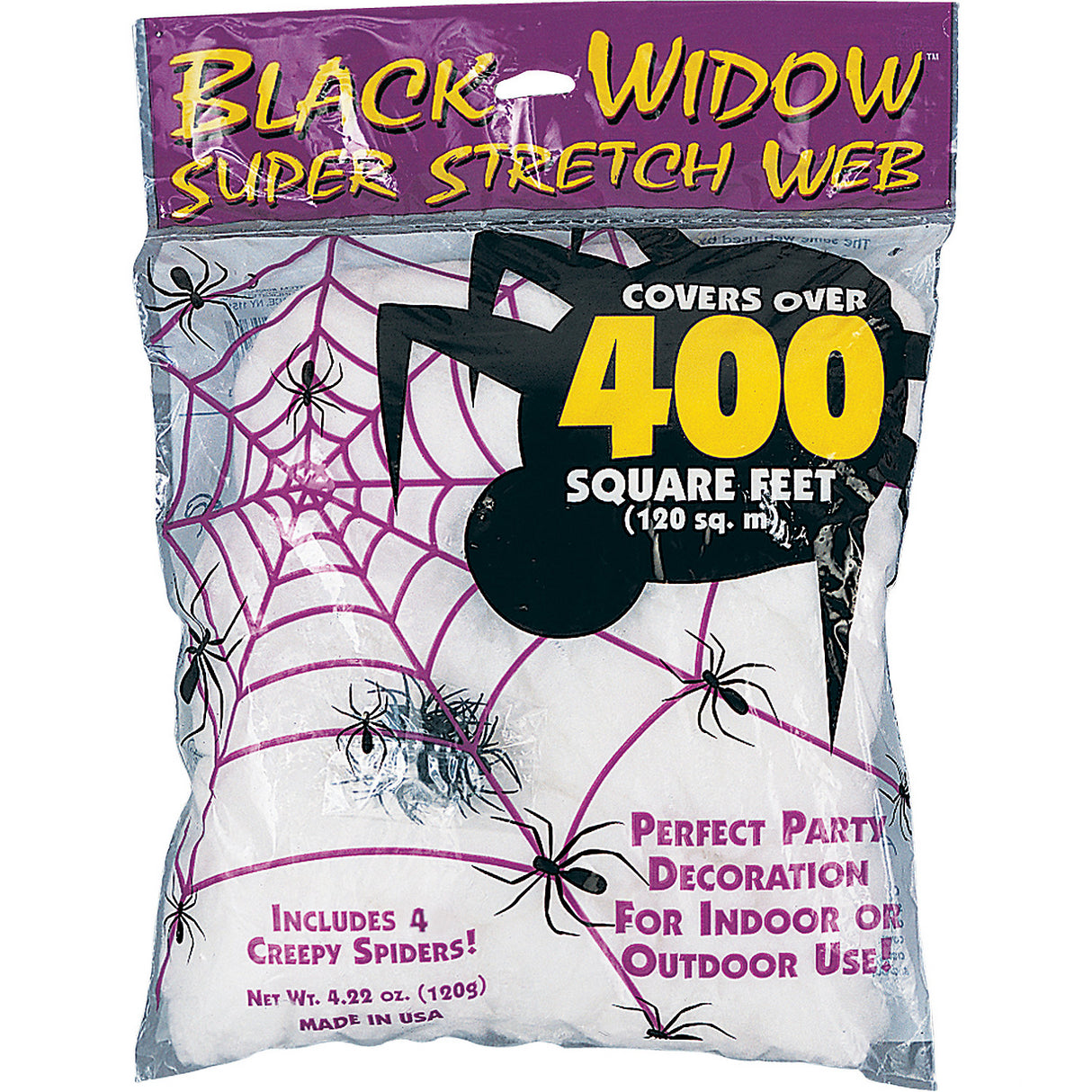 Spider Web White for Creepy Haunted Decor Indoor and Outdoor Use