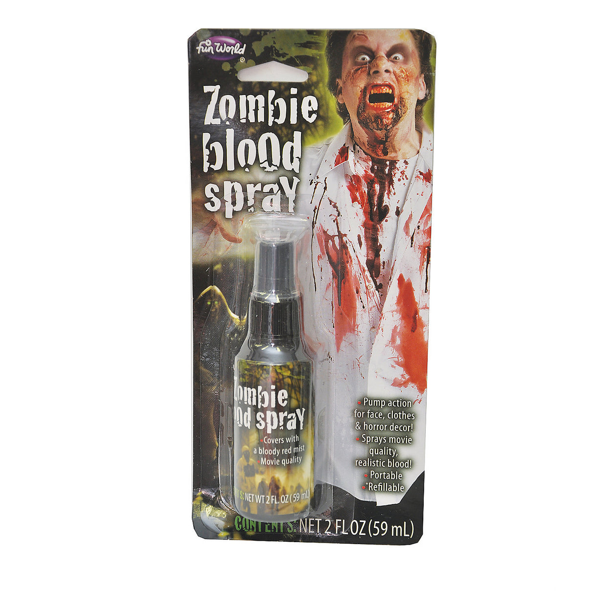 Realistic Living Nightmare Blood Spray for Bloody Costumes Halloween Parties and Theatrical Effects