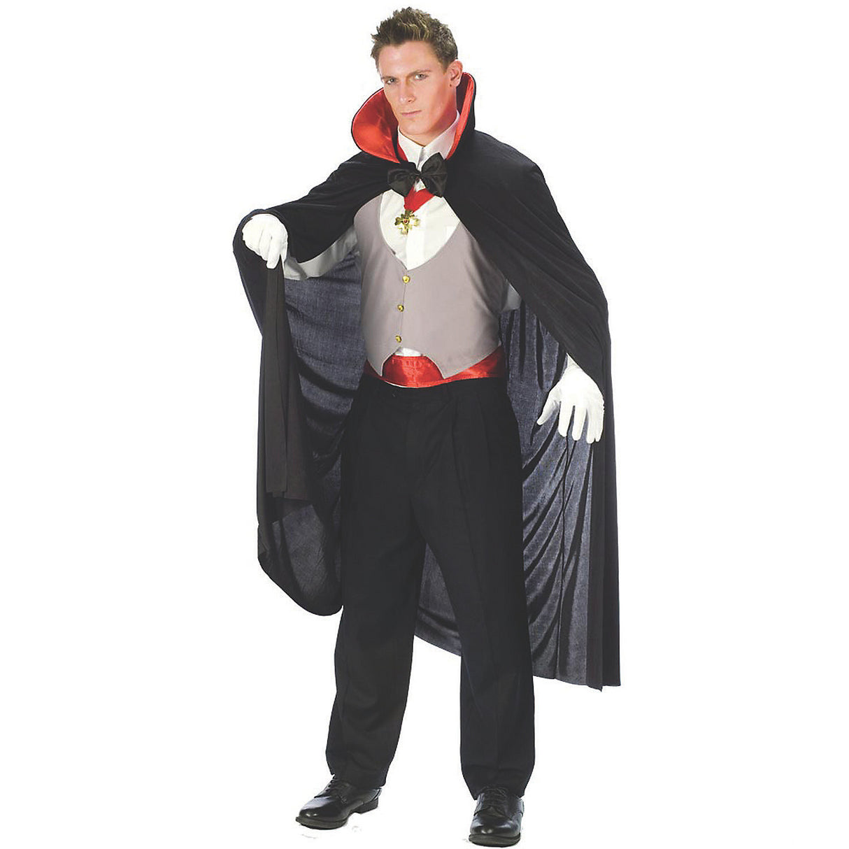 Deluxe Vampire Red Costume for Halloween Parties and Gothic Themed Events