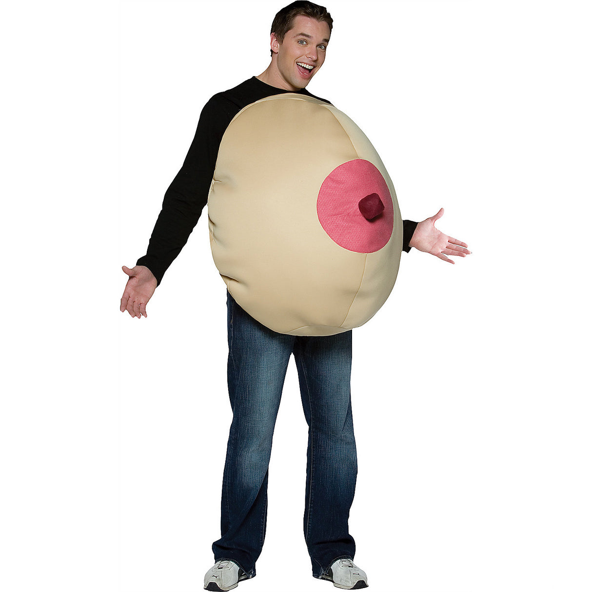 Funny Giant Boob Adult Costume for Costumes Parties and Humorous Events
