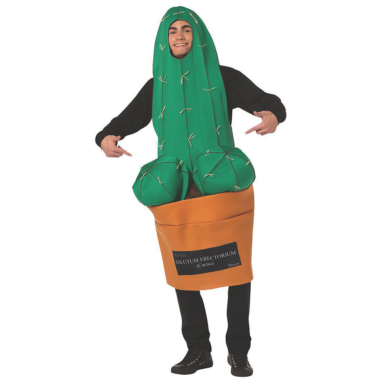 Funny HAPPY CACTUS Adult Costume for Halloween Parties Frat Gatherings and Costume Events