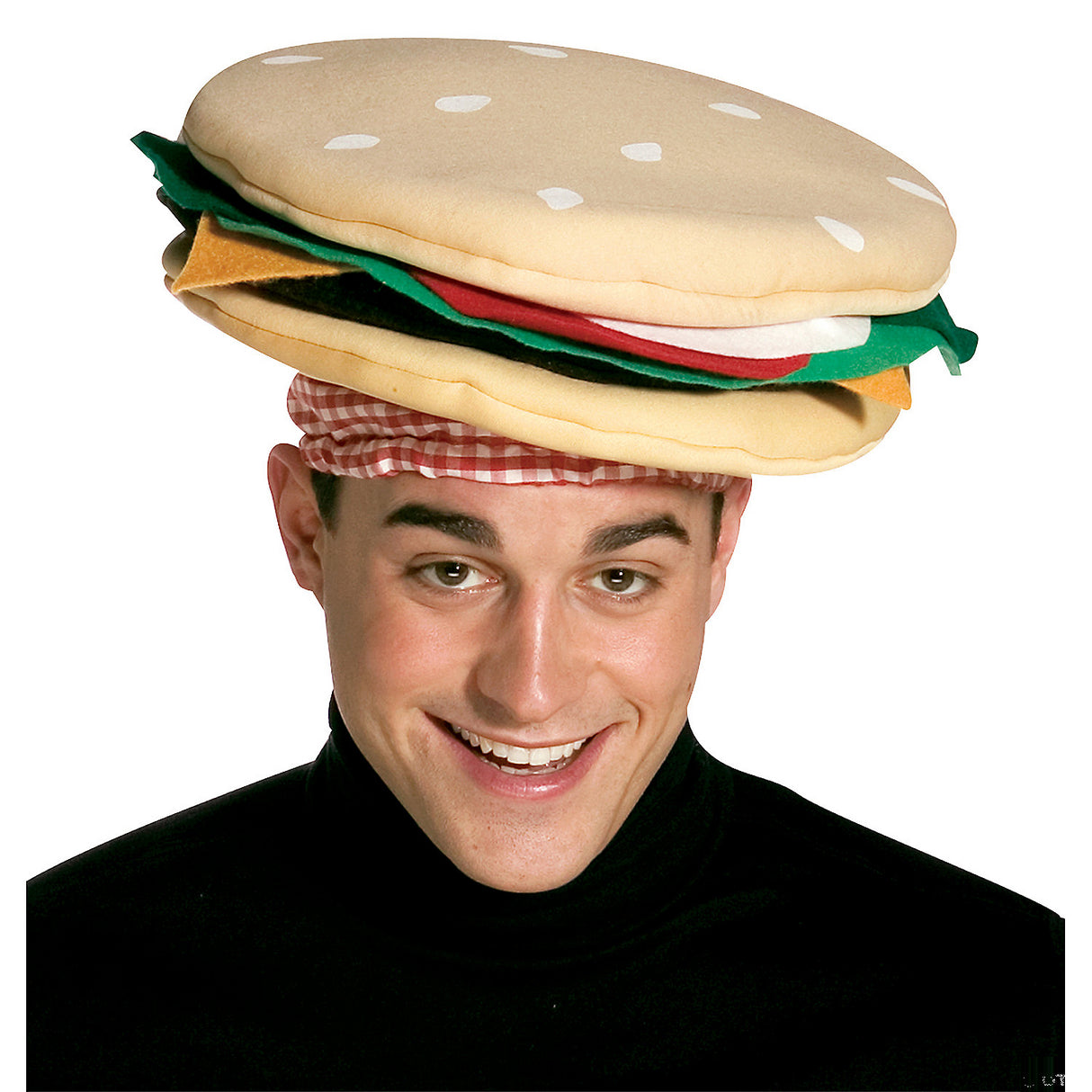 Humorous Cheeseburger Hat for Fun Costume Parties and Festive Celebrations