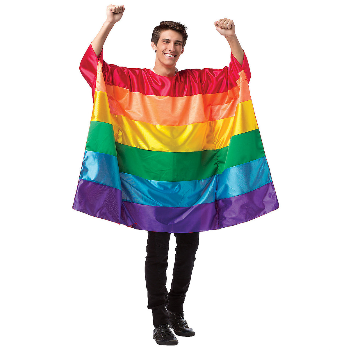 Rainbow Flag Tunic Adult Costume for Pride Events Festivals and Themed Celebrations