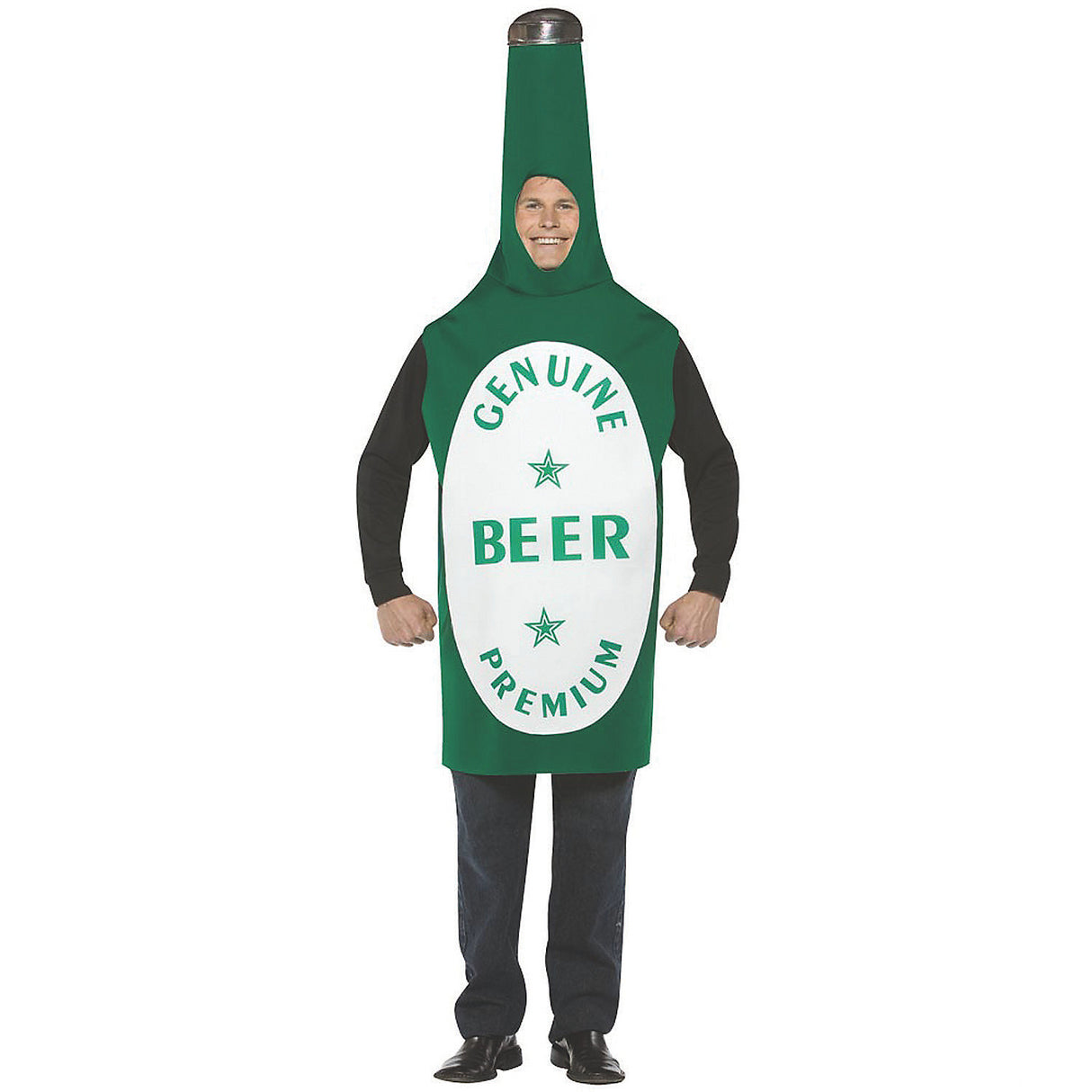 Funny Adult Beer Bottle Costume for Halloween Parties and Costume Events