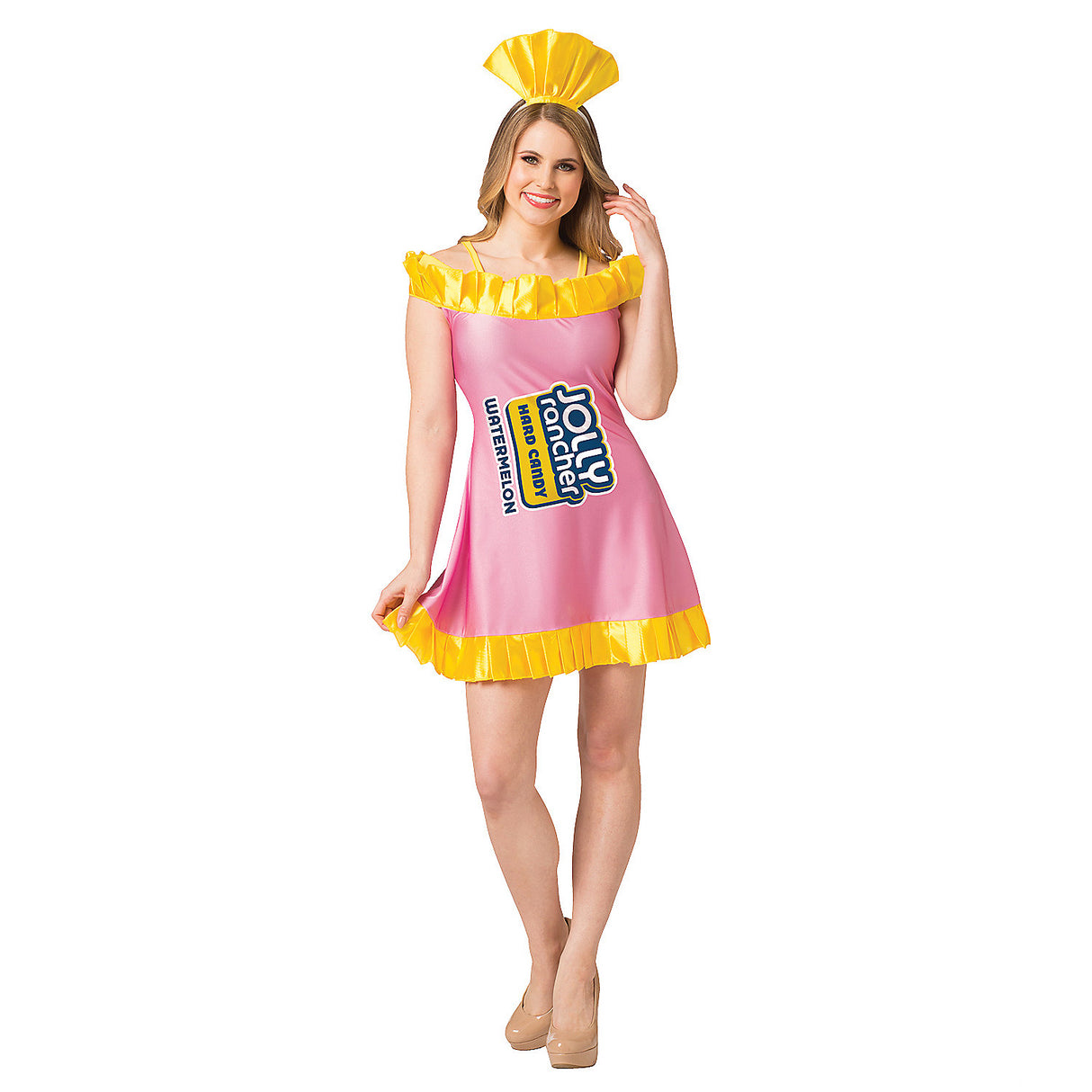 Cute Jolly Rancher Watermelon Dress for Halloween Parties and Costume Events