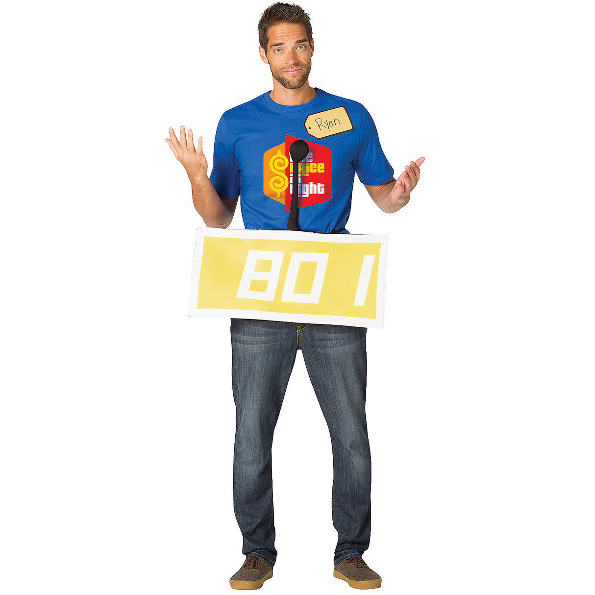 Authentic Price Is Right Row Yellow Costume for Themed Parties and TV Show Events