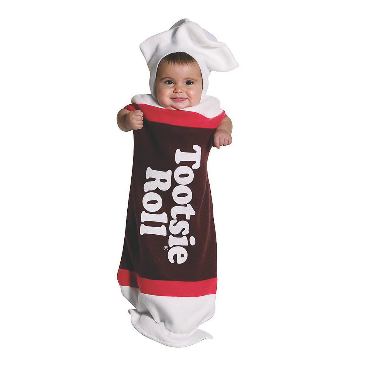Adorable Infant Tootsie Roll Costume for Halloween Parties and Family Theme Events