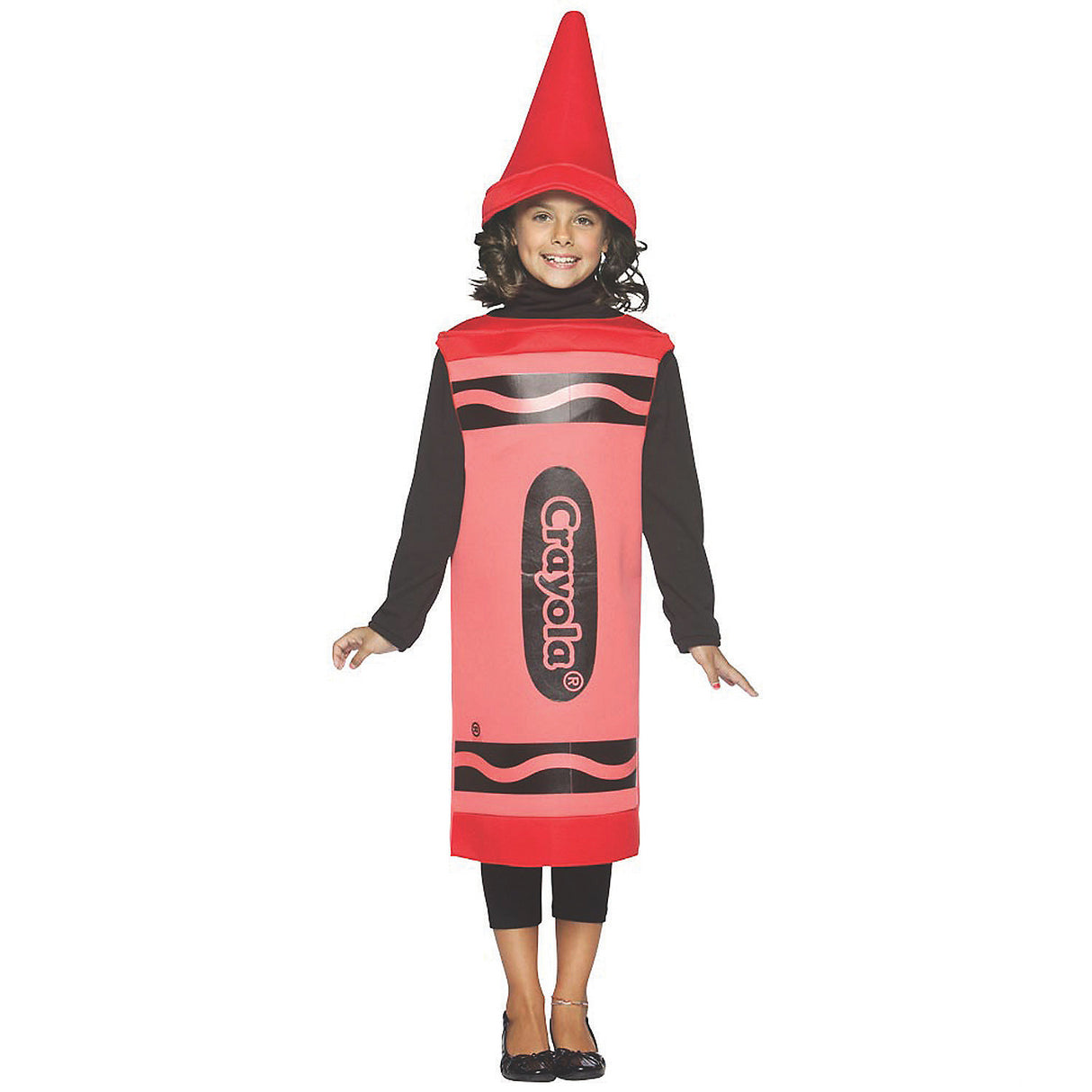 Crayola Red Costume for Kids Halloween Parties Dress Up and Creative Play