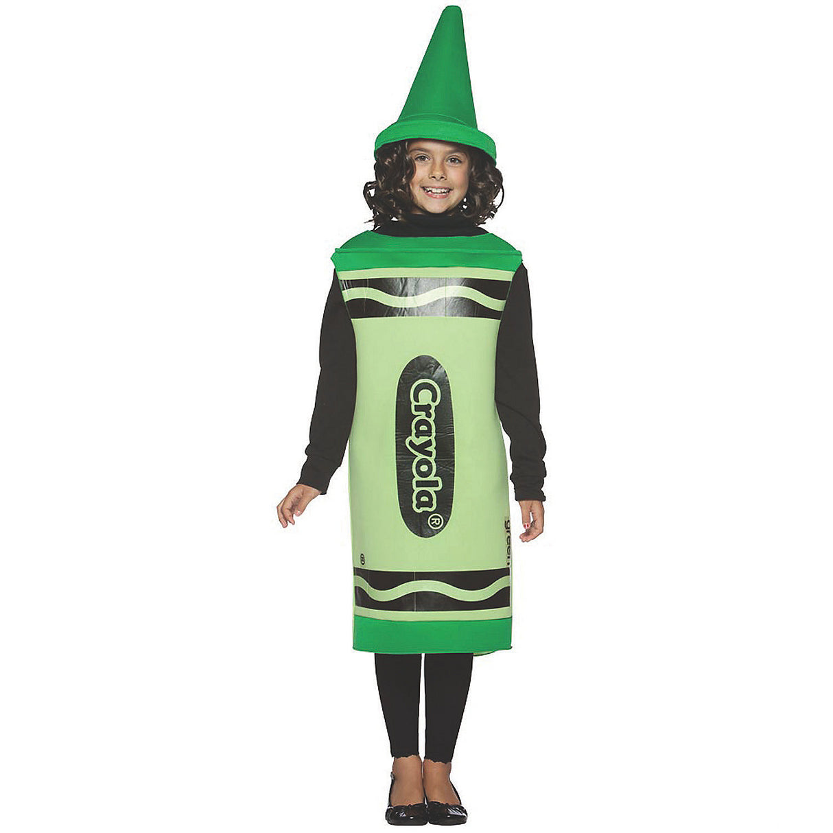 Crayola Green Costume for Kids Perfect for Halloween Parties and Fun Dress-Up Activities