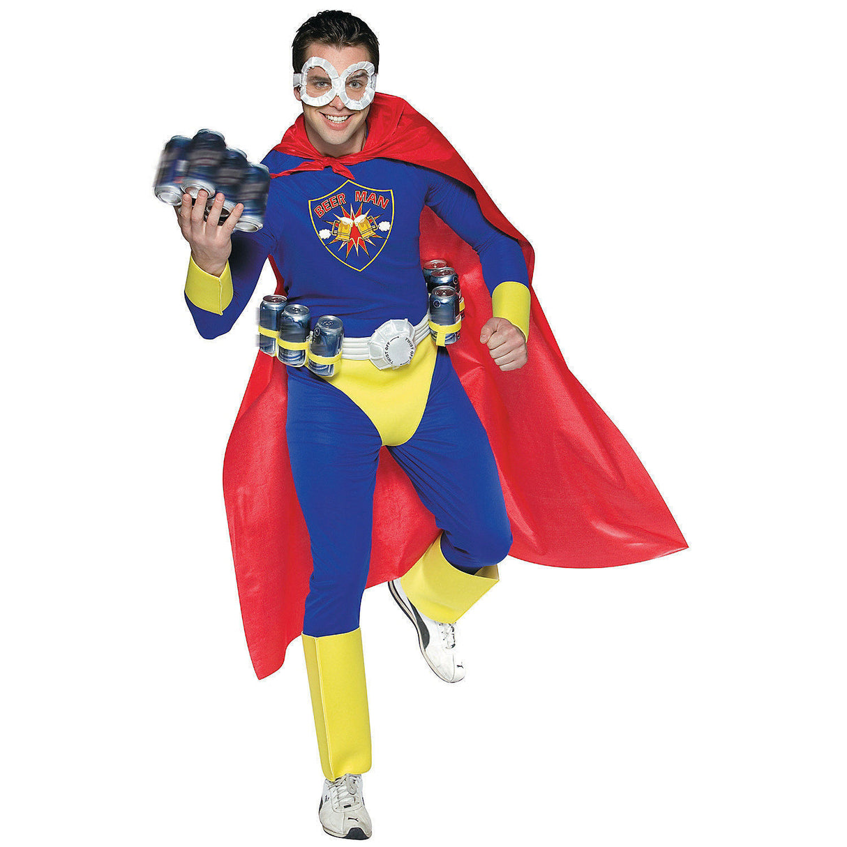 Funny Beer Man Adult Costume for Halloween Parties Theme Gatherings and Group Activities