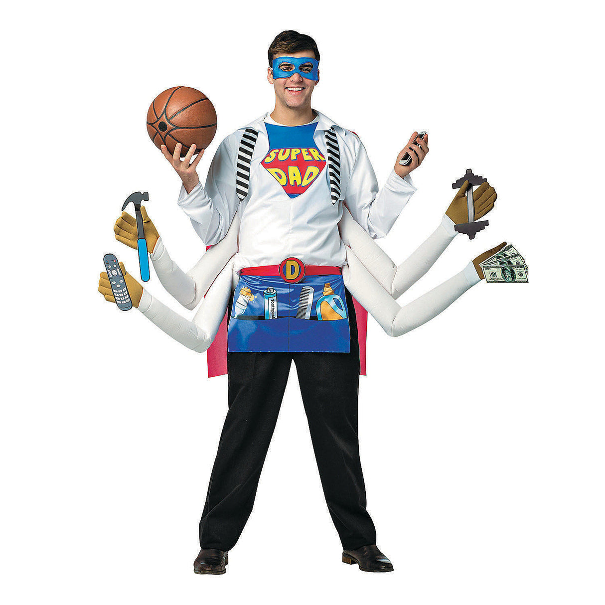 Men's Super Dad Costume for Halloween Parties and Family Trick or Treating Adventures