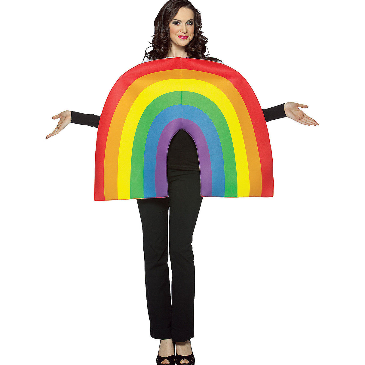 Rainbow Adult Costume for Halloween Parties Festivals and Fun Themed Events
