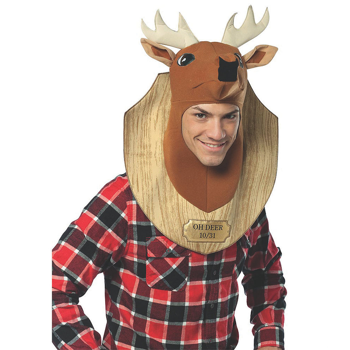 Hilarious Oh Deer Trophy Adult Costume Headpiece for Halloween Parties and Festive Events