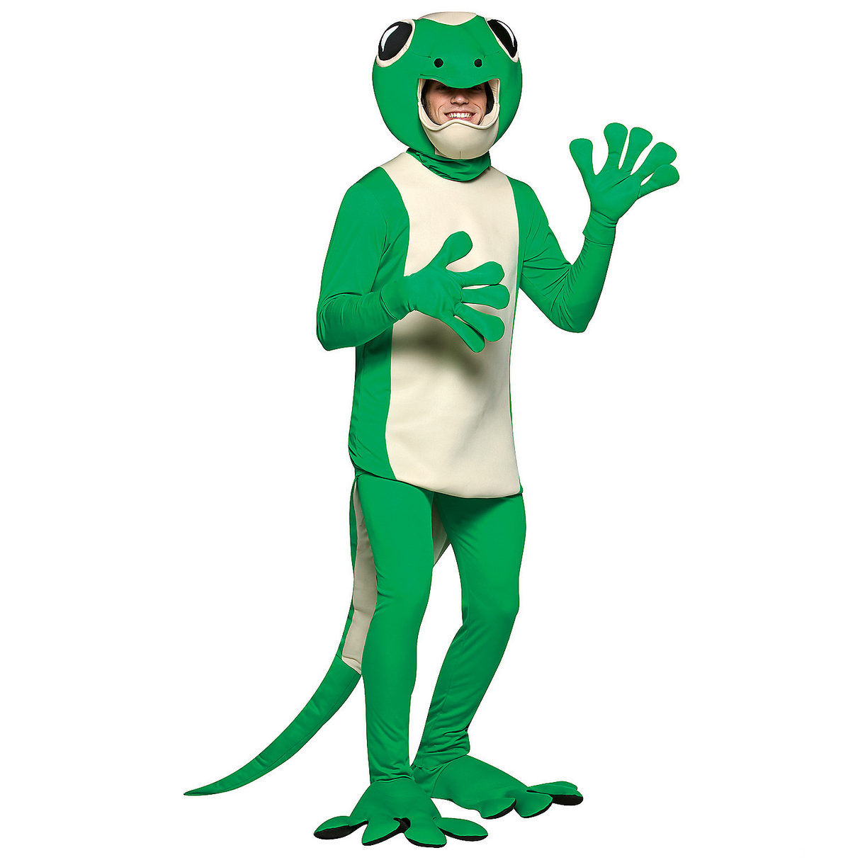 Funny Gecko Costume for Jungle Themed Parties and Adults Halloween Celebrations