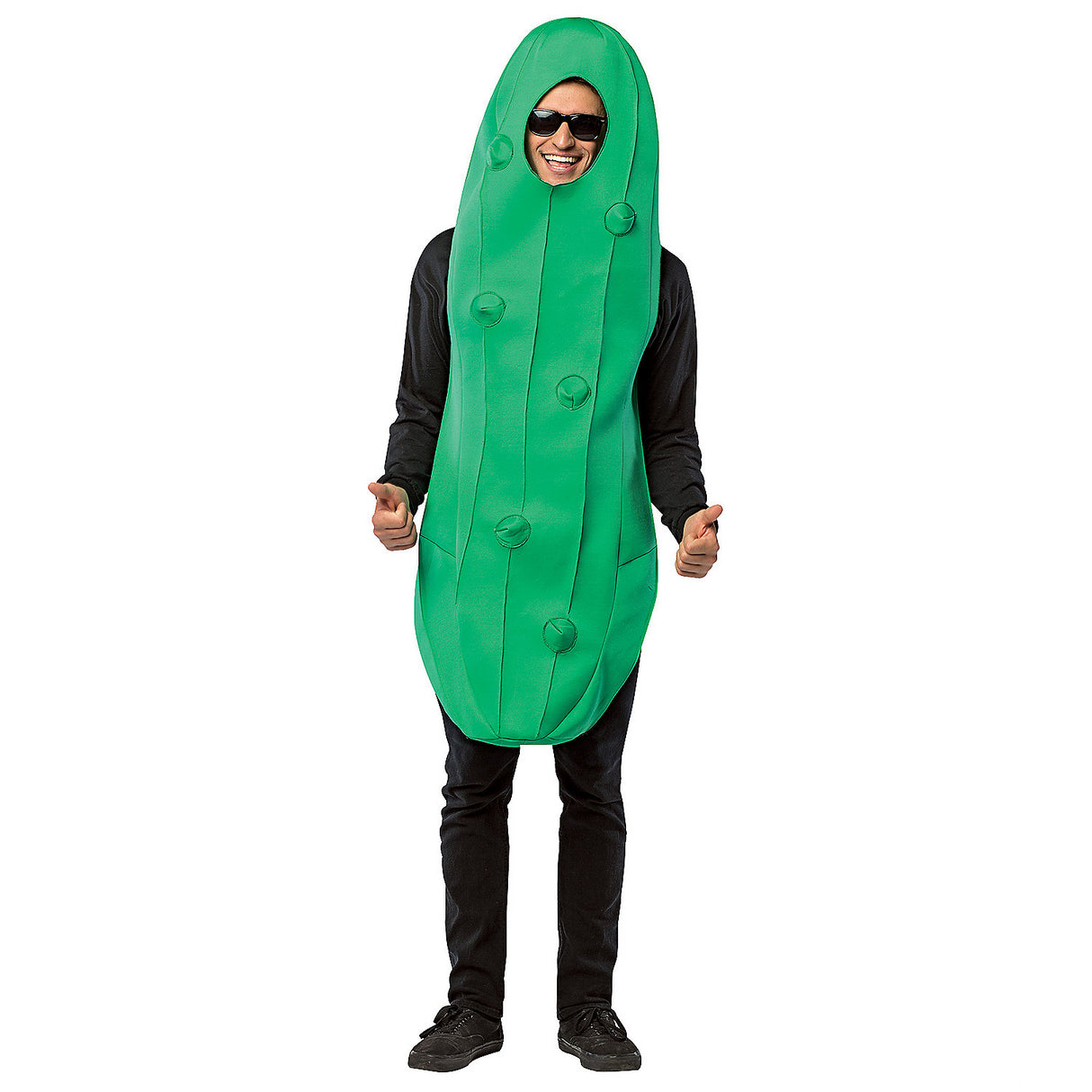 Humorous Adult Pickle Costume for Halloween Parties and Fun Costume Events