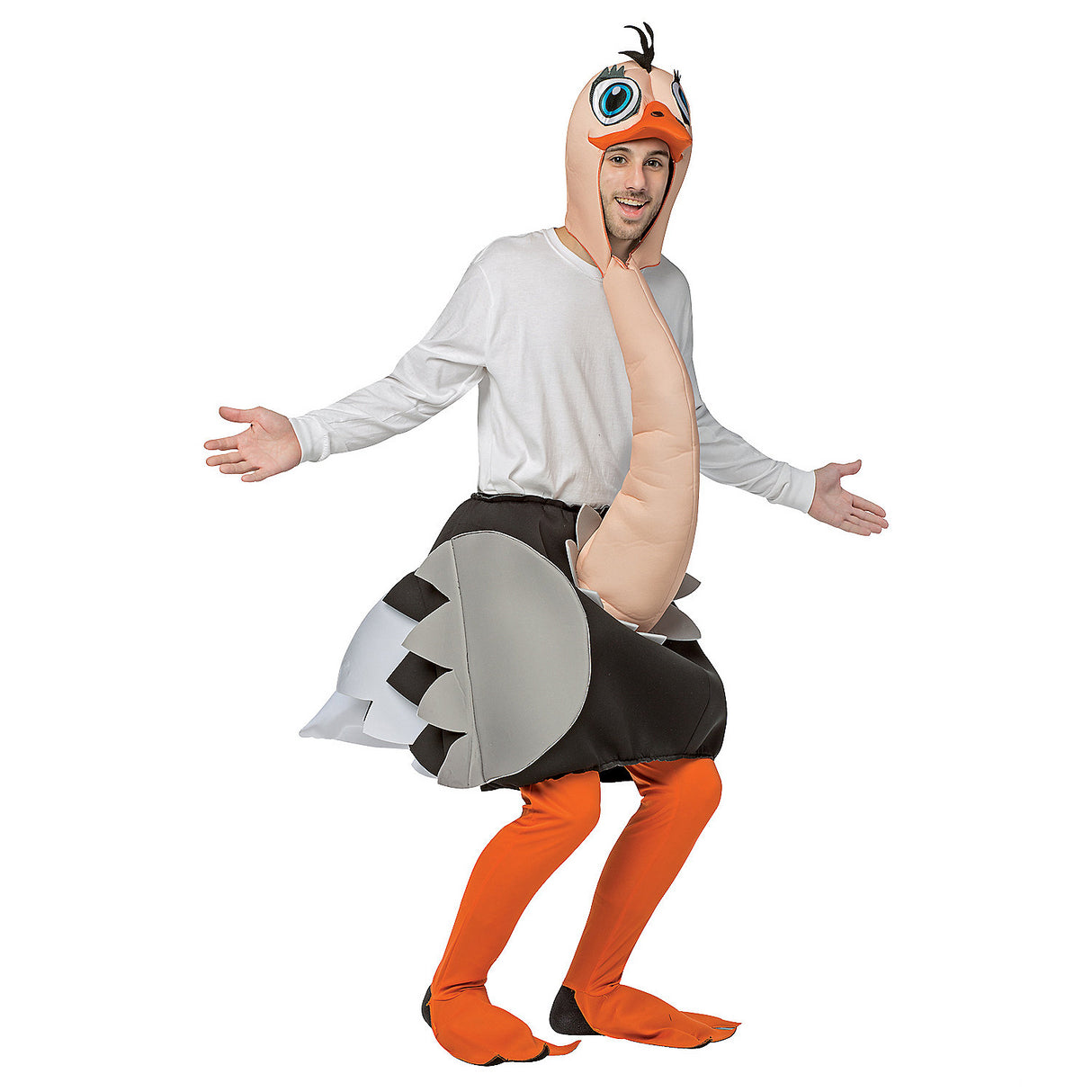 Silly Ostrich Adult Costume for Halloween Parties and Fun Themed Events