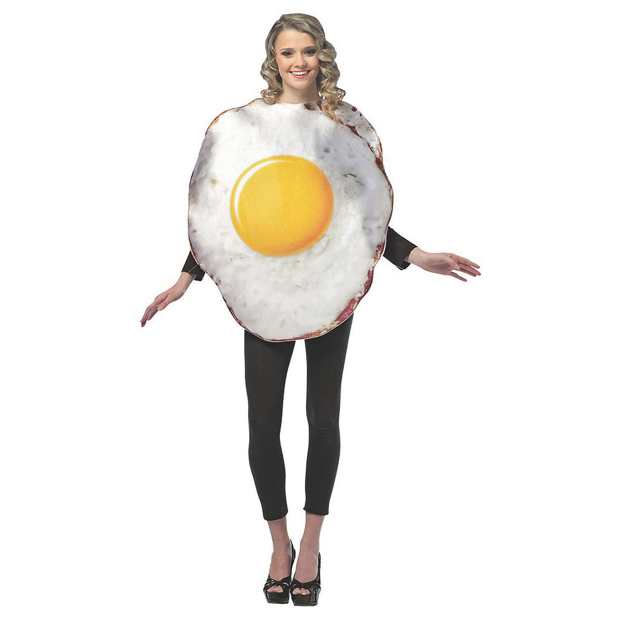 Fun Adult Fried Egg Costume for Halloween Parties and Themed Events