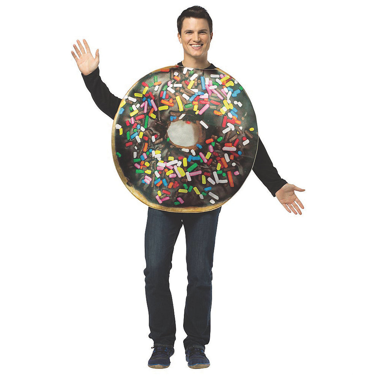 Get Real Doughnut Adult Costume for Halloween Parties and Fun Food-Themed Events