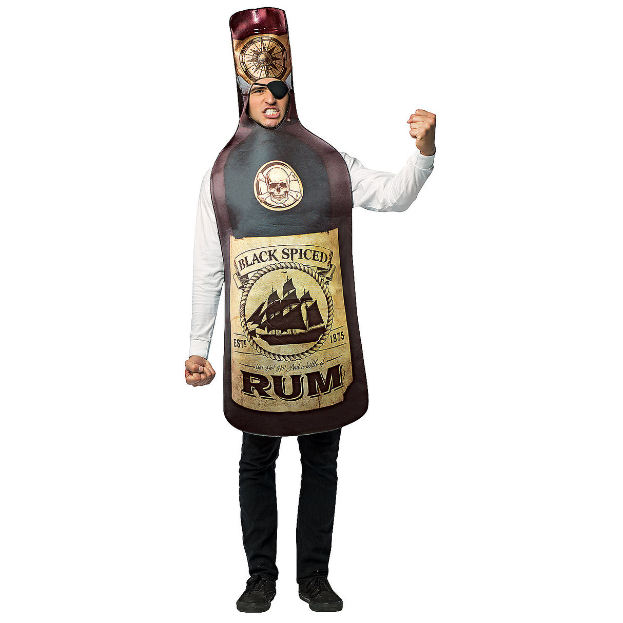 Adult Rum Get Real Costume for Fun Halloween Events Parties and Group Celebrations