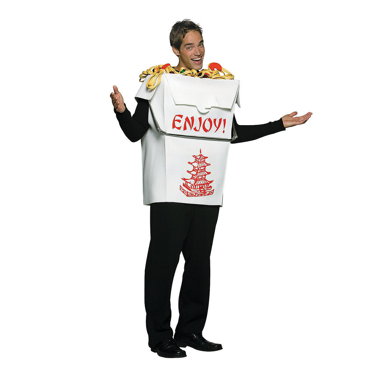 Funny Chinese Take Out Adult Costume for Halloween Parties and Group Costumes Fun