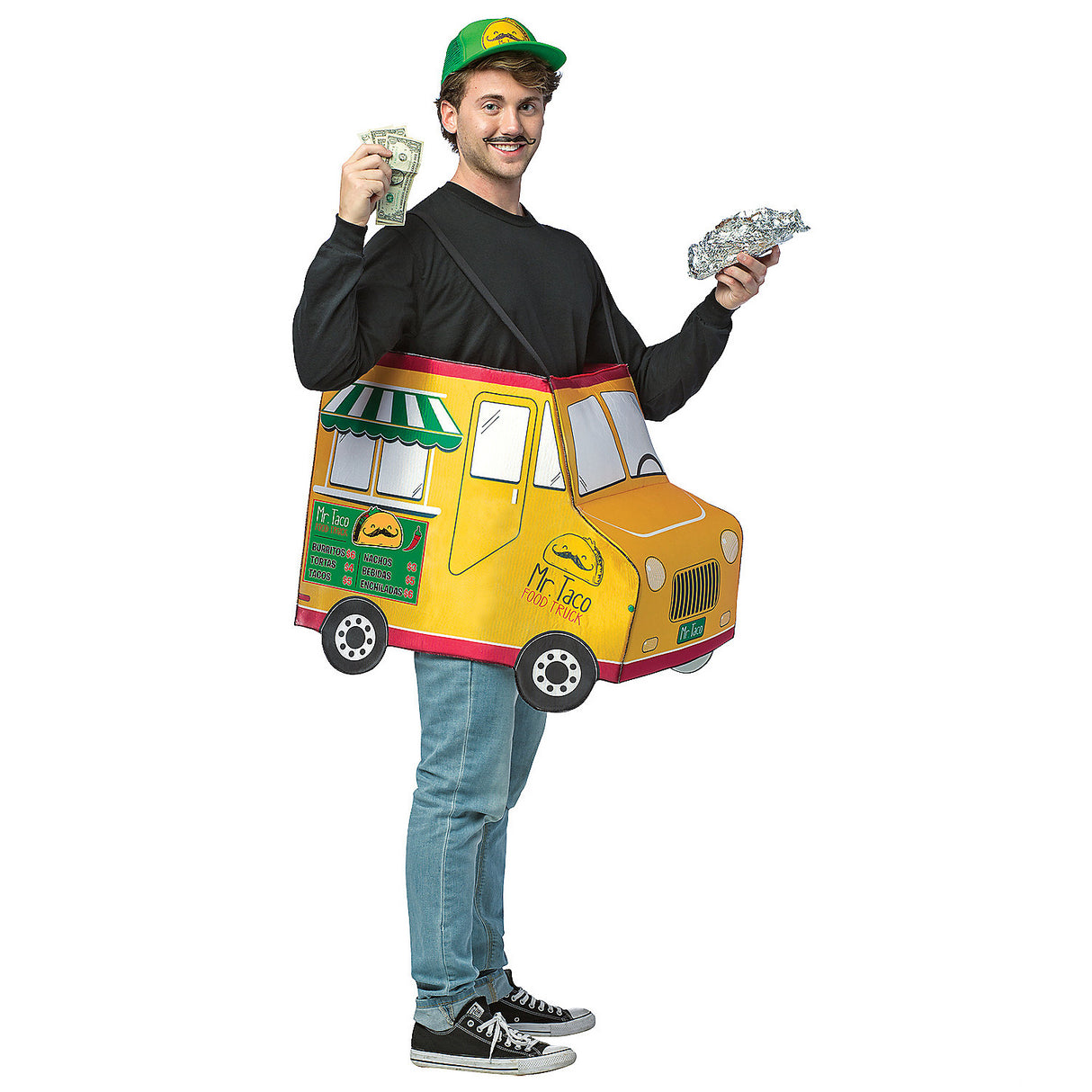 Funny Mr. Taco Food Truck Costume for Taco Lovers Halloween Parties and Food Truck Events