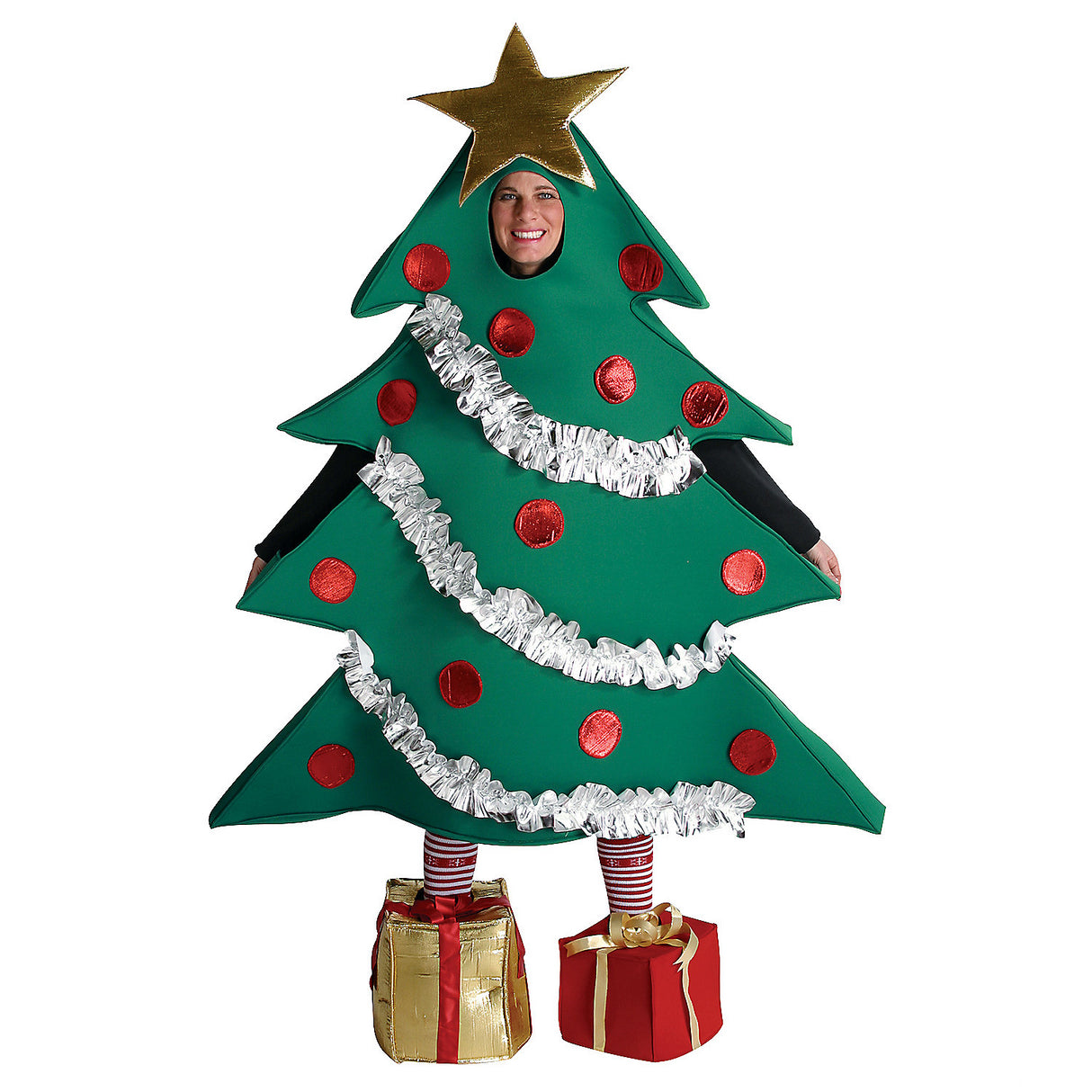 Fabulous Christmas Tree Costume for Adult Holiday Parties and Festive Celebrations