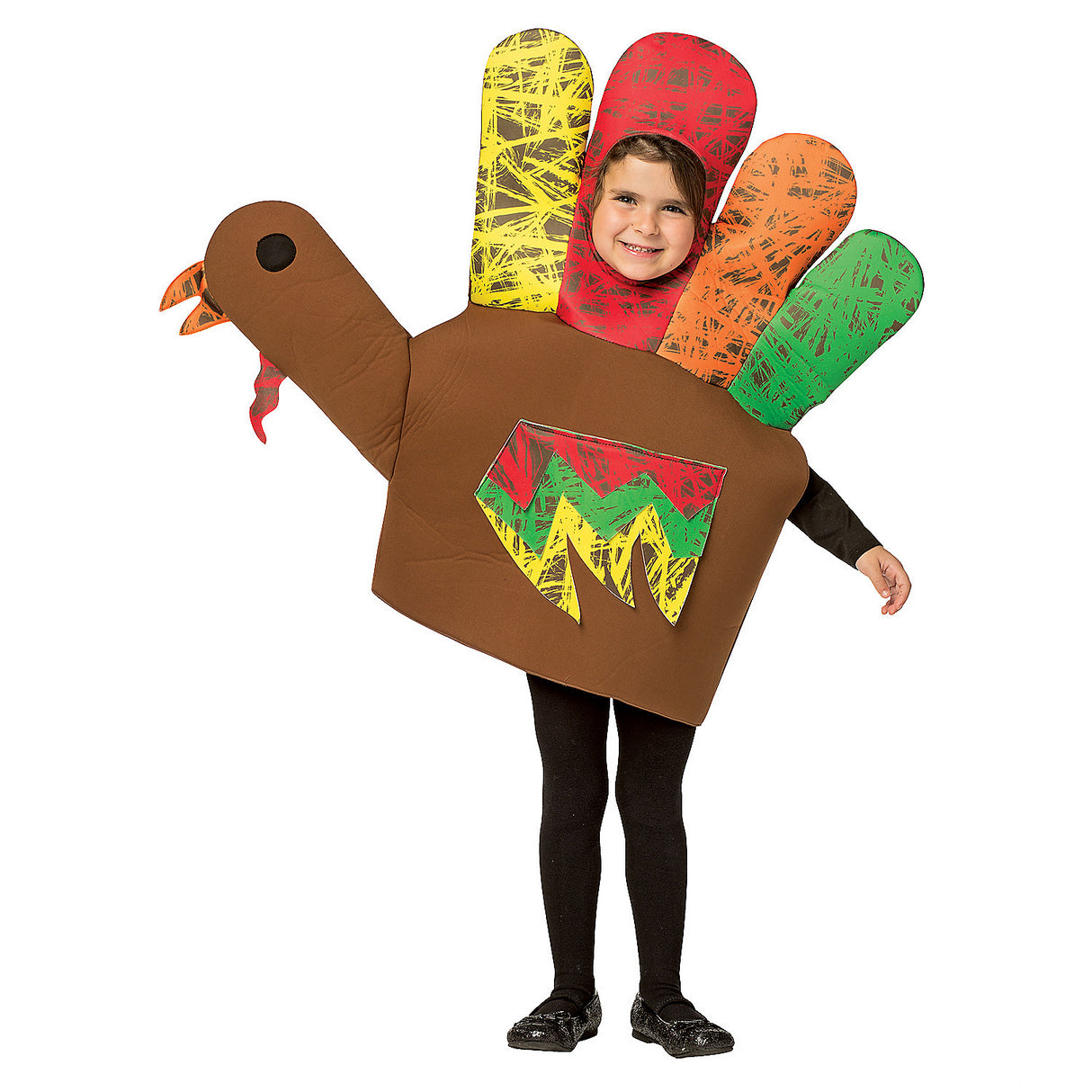 Hand Turkey Child Costume for Thanksgiving Festivities and Fun Holiday Celebrations