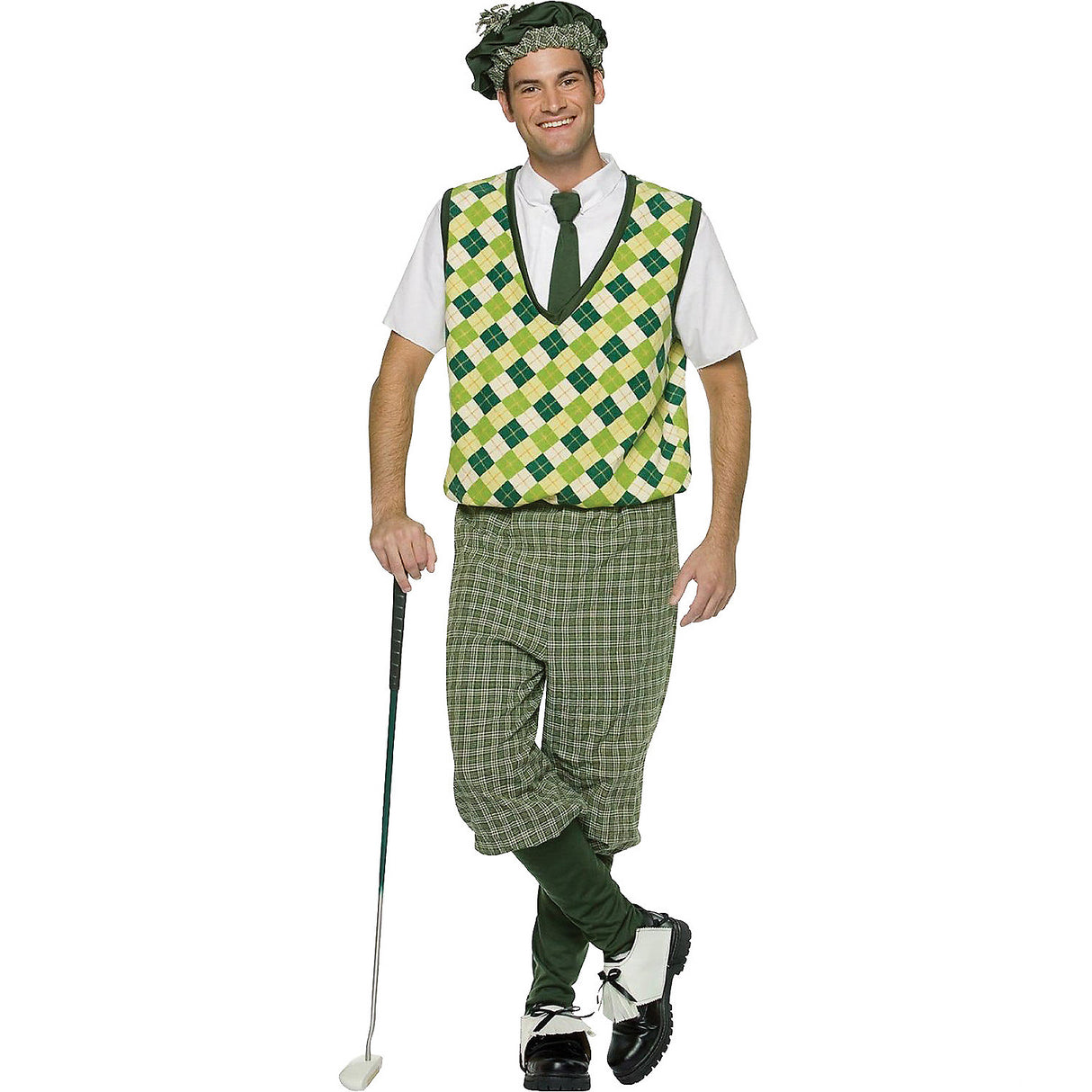 Classic Men's Old Tyme Golfer Costume for Halloween Parties and Themed Events