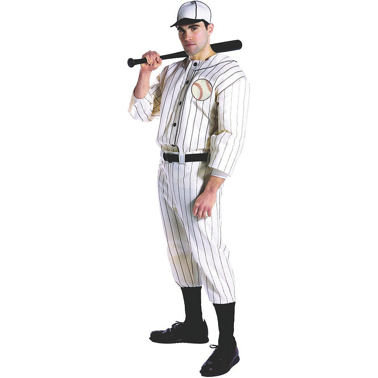 Authentic Men's Old Time Baseball Player Costume for Halloween Parties and Themed Events