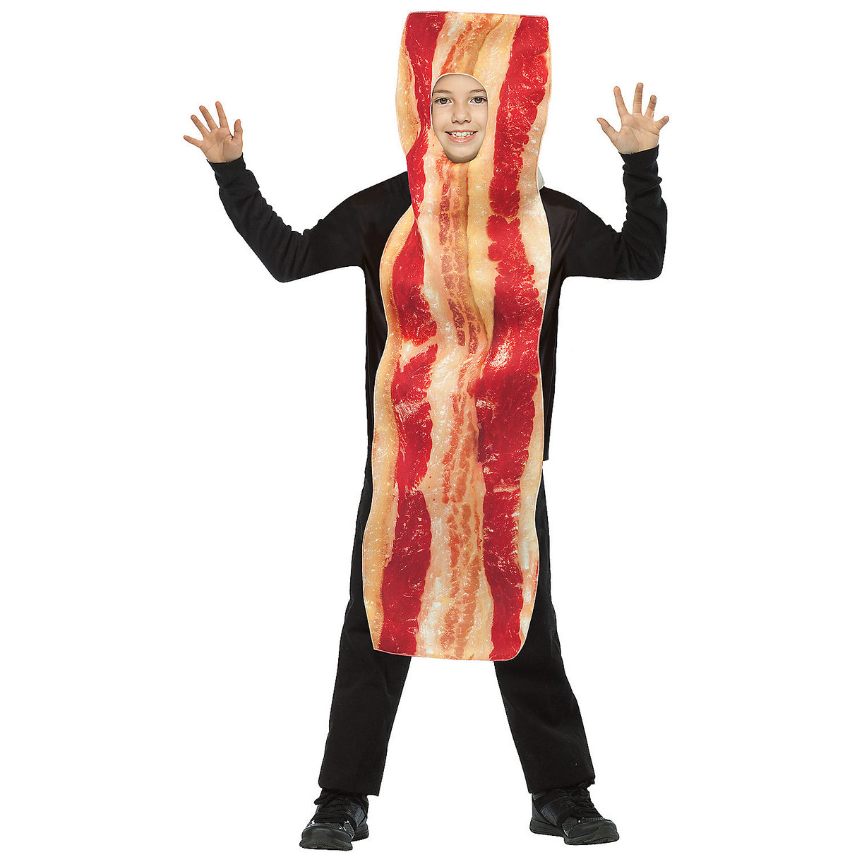 Creative Bacon Strip Child Costume for Halloween School Events and Fun Dress Up Occasions