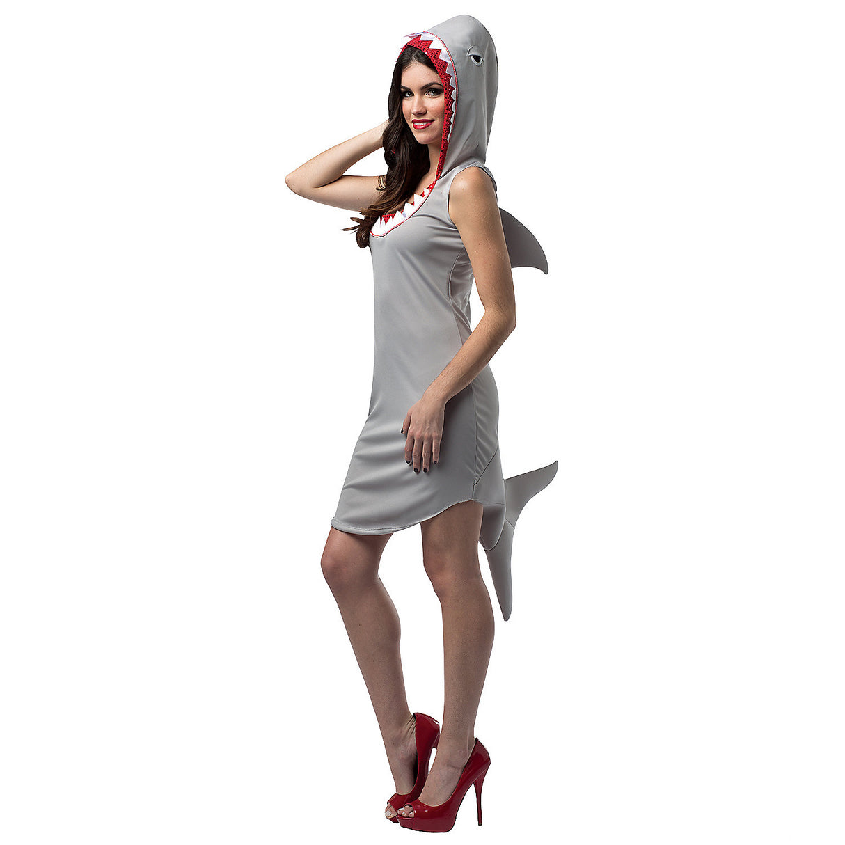 Fun Shark Dress Adult Costume for Halloween Parties Summer Events and Themed Celebrations