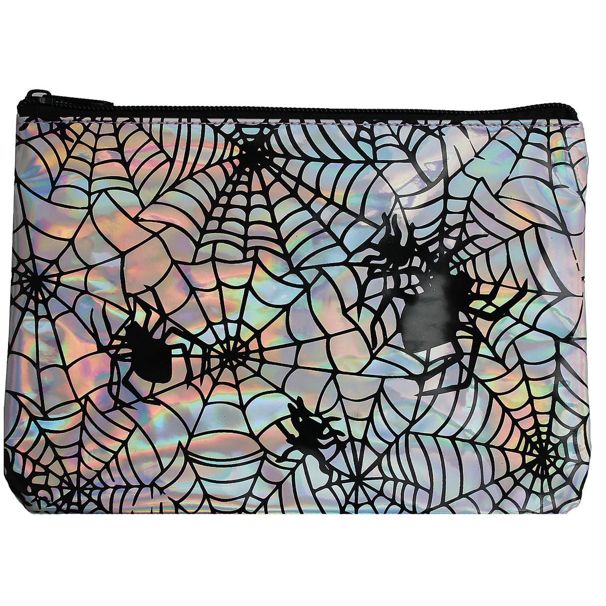 Charming Iridescent Spider Makeup Bag for Halloween Costumes Parties and Everyday Use