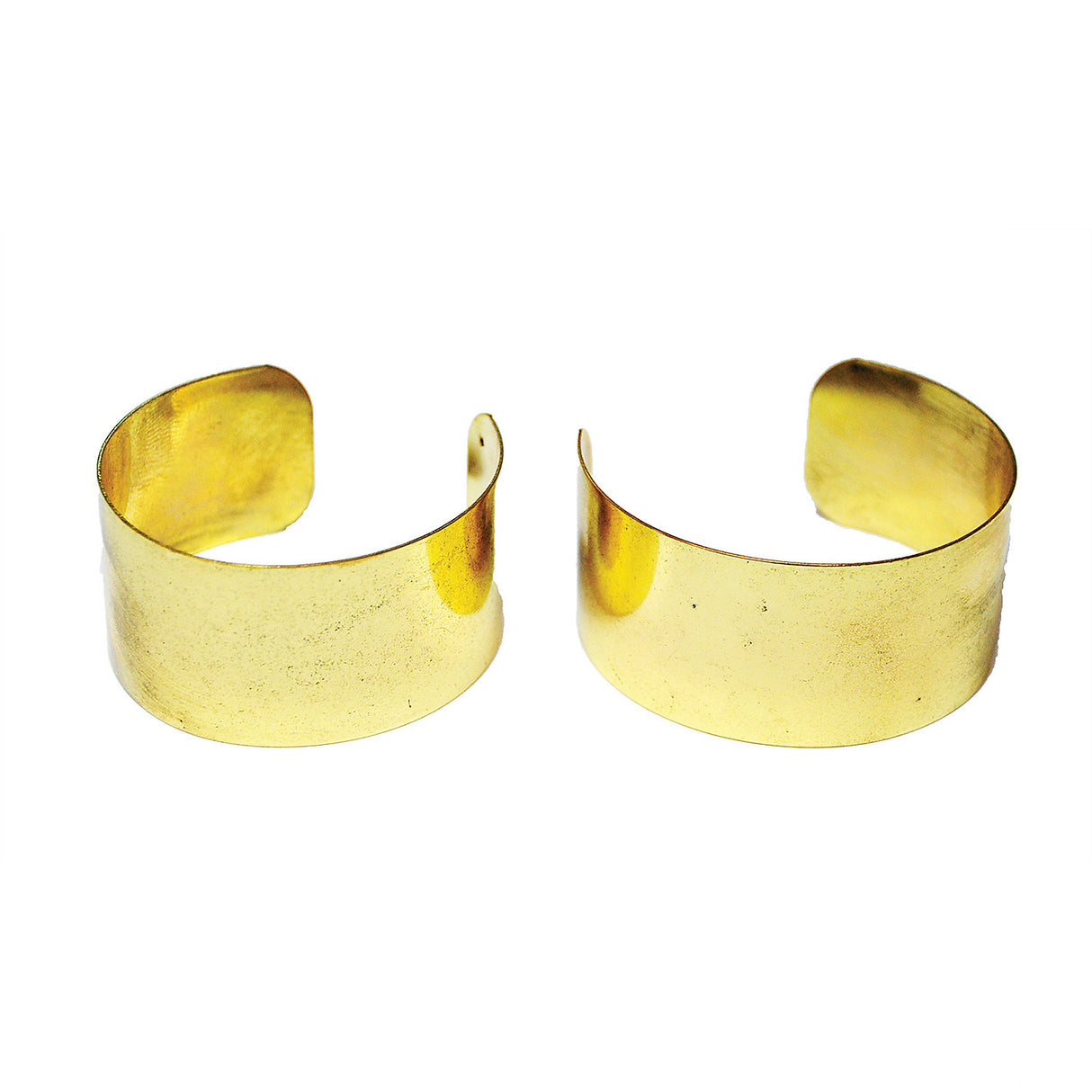 Gold Arm Cuffs Pair for Halloween Costumes and Egyptian Theme Events