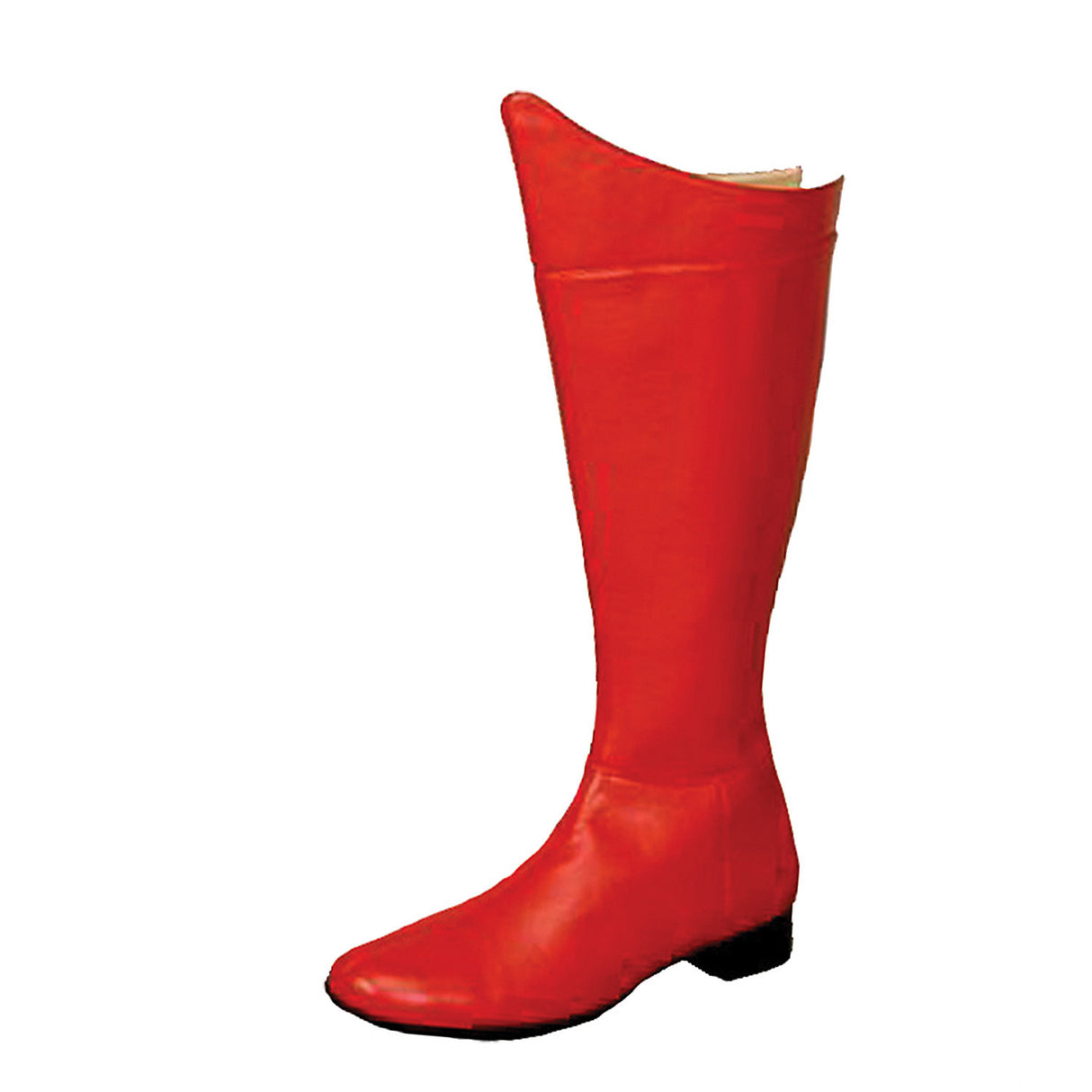 Premium Men's Super Hero Red Boots for Costumes Halloween Parties and Superhero Events
