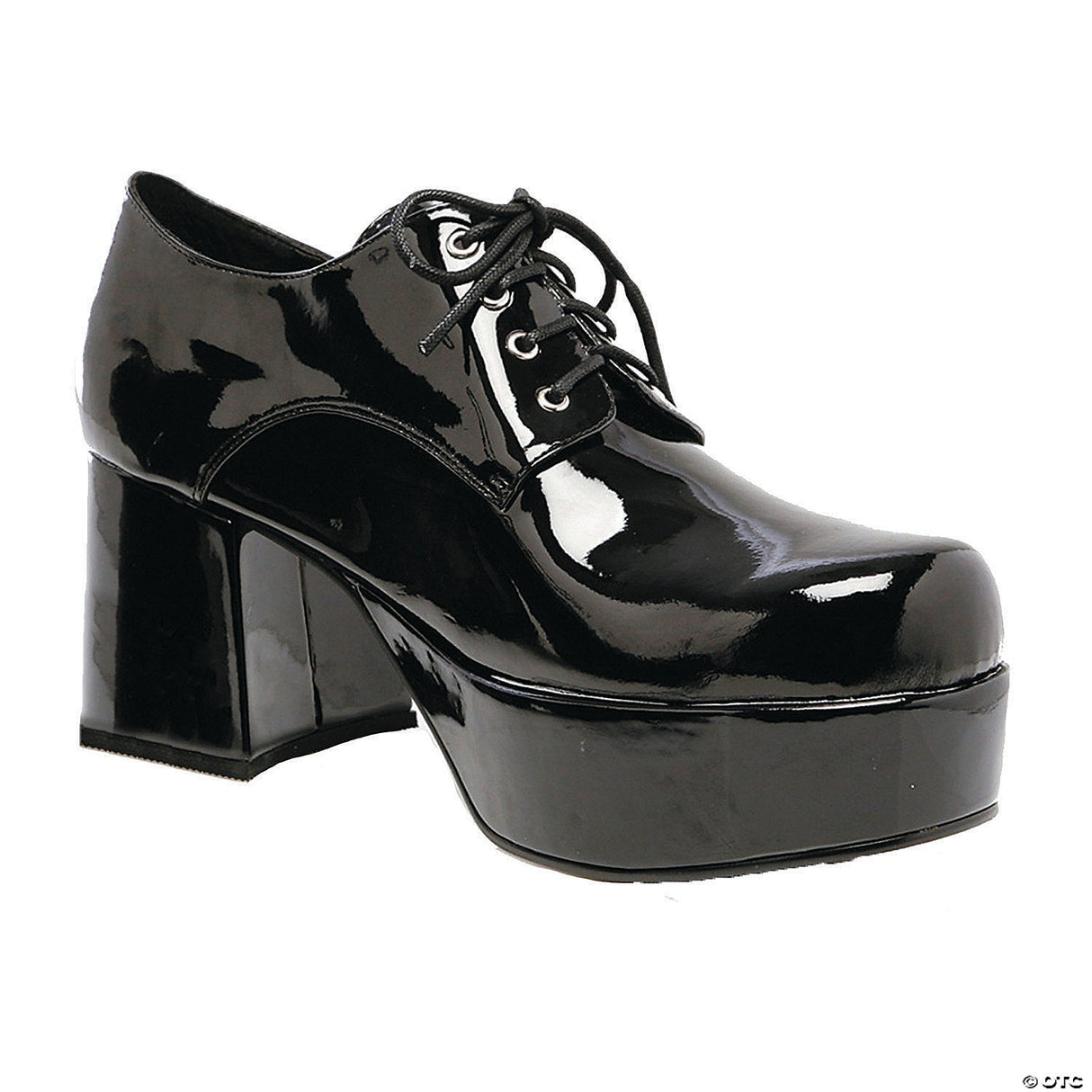 Black Pat Men Platform Shoes