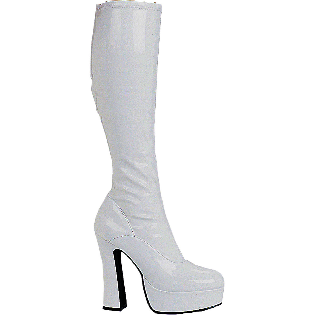Stylish Chacha White Boots for 1980s Themed Parties Halloween and Costume Events