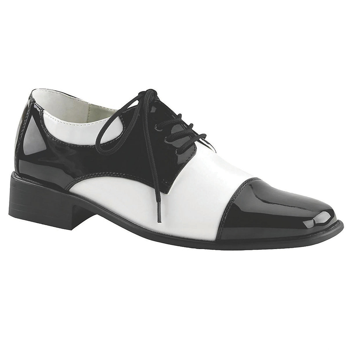 Stylish Men's Oxford Black and White Shoes for Costume Parties and Themed Events